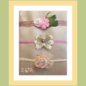 Handmade Newborn Tie-backs